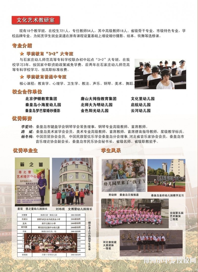 秦皇島市中等專(zhuān)業(yè)學(xué)校文化藝術(shù)教研室專(zhuān)業(yè)簡(jiǎn)介
