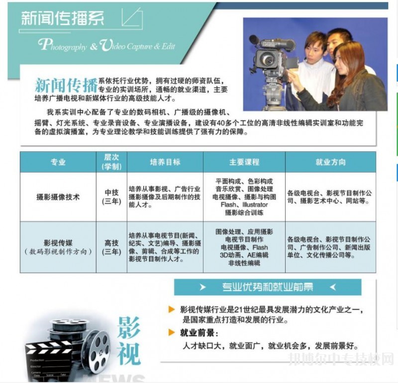 廣東省新聞出版職業(yè)技術(shù)學(xué)校新聞傳播系專業(yè)簡介