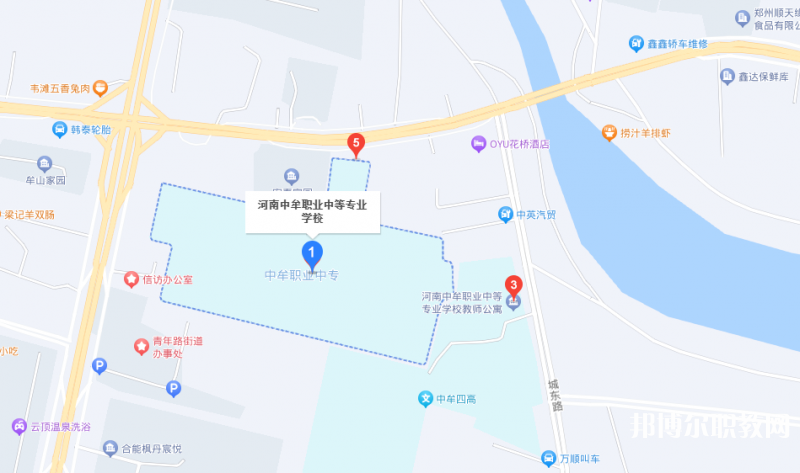 中牟縣職業(yè)中等專業(yè)學(xué)校地址，乘車路線