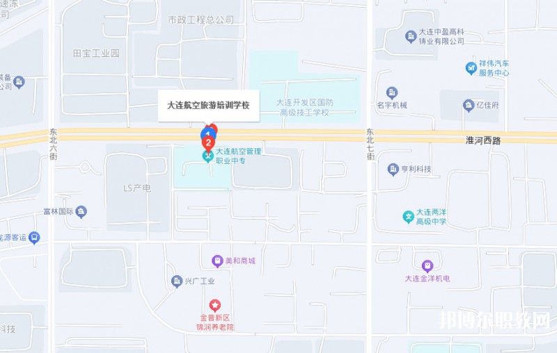 大連航空管理中等職業(yè)技術(shù)學(xué)校地址，乘車路線