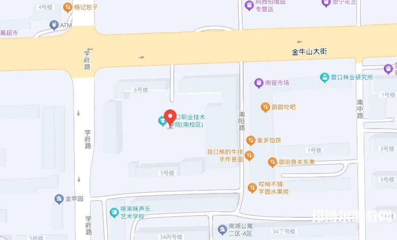 營口市信息技術(shù)學(xué)校地址，乘車路線