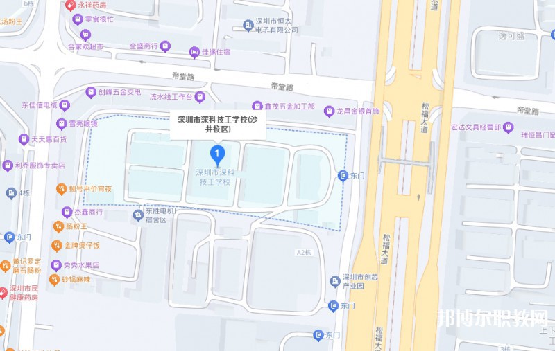 深圳市深科技工學(xué)校地址，乘車路線