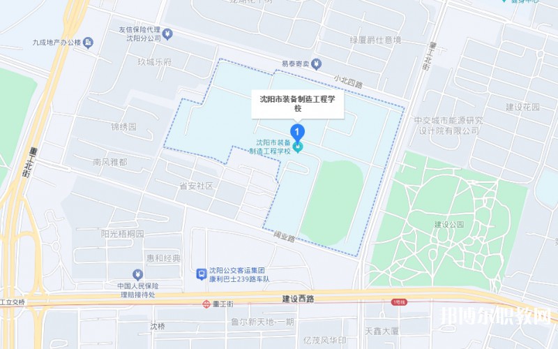沈陽市裝備制造工程學(xué)校地址，乘車路線