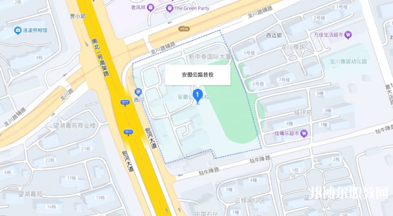 安徽省公路工程技工學(xué)校地址，乘車路線